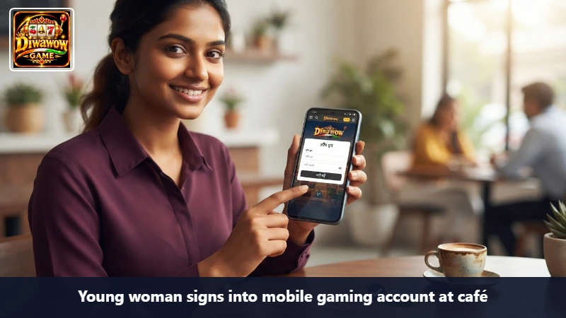 Young Indian player explores Diwa Wow on Android smartphone
